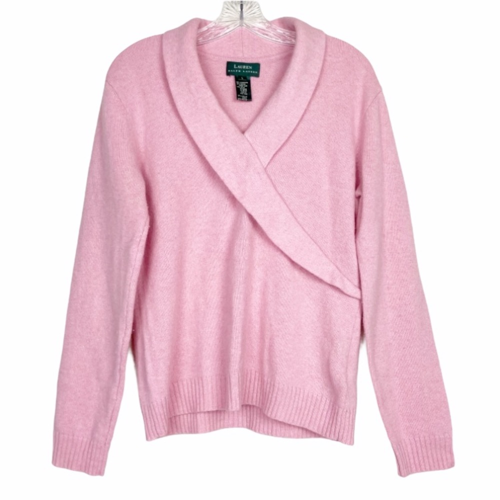 Lauren Ralph Lauren light pink lambswool sweater